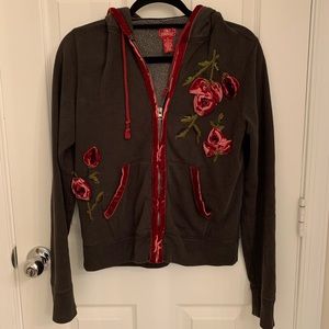 Vintage Lucky Brand Zip Up Sweatshirt